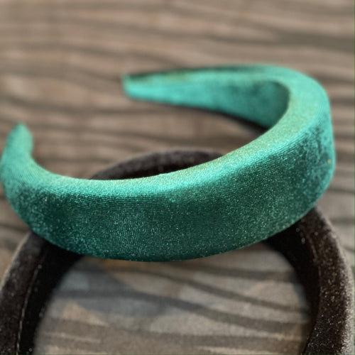 Green Velvet Headband