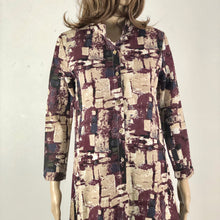 Load image into Gallery viewer, Linen Blend Shirt Tunic - Dark Red