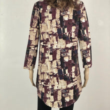 Load image into Gallery viewer, Linen Blend Shirt Tunic - Dark Red