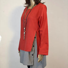 Load image into Gallery viewer, Chic Layered Linen Blend Tunic