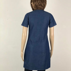 Dark Blue Linen Blend Tunic