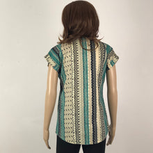 Load image into Gallery viewer, Turquoise ethnic print tunic