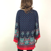 Load image into Gallery viewer, Blue and Red Casual Tunic