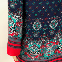 Load image into Gallery viewer, Blue and Red Casual Tunic