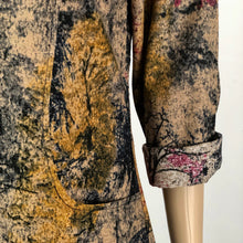 Load image into Gallery viewer, Linen Blend Shirt with Tree Collage - Warm