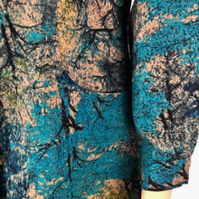 Load image into Gallery viewer, Linen Blend Shirt with Tree Collage - Cool