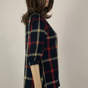 Black Check Print Tunic