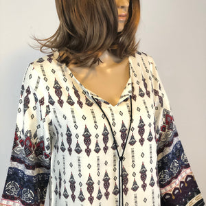 White Printed Tunic