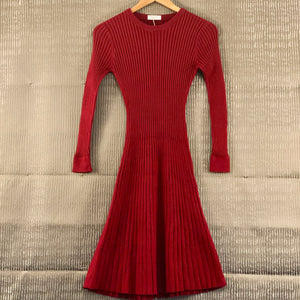 Dark Red Jumper Dress