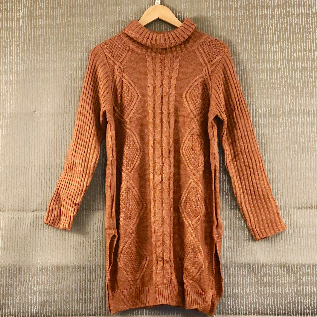 Burnt Orange Sweater Dress