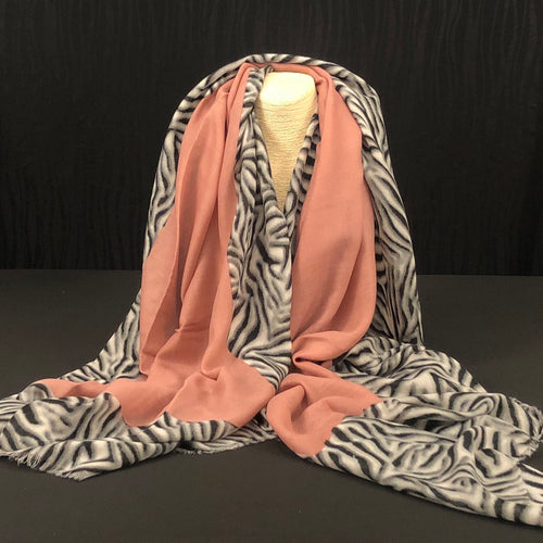 Animal Print Scarf - Pink